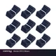 Set of 9 Black Fader Caps for Mackie DFX12 Mixers
