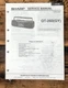 Sharp QT-260 Radio Service Manual *Original*