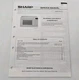 OEM Sharp Service Manual for Microwave Oven Models R-4H07/R-4H17 VTG Electronics