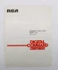 Vtg. RCA Cassette Tape Deck MTR 118 Digital Command Owner's Operation Manual