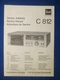 Dual C812 Cassette Service Manual Factory Original The Real Thing 