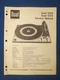 Dual 1224 1225 Turntable Service Manual Factory Original Issue The Real Thing