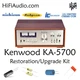 Kenwood KA-5700 rebuild restoration recap service kit repair filter capacitor