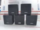5 BOSE ACOUSTIMASS 6 SERIES III CUBE SPEAKERS BLACK SURROUND SOUND SATELLITE