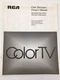Vintage RCA Color Television Owners Manual Operating Instruction 1989