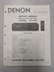 Denon Model DTR-2000 Digital Audio Tape Deck Service Manual D-5118