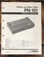 Yamaha PN-101 PN101 Printer Service Manual *Original*