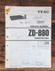 Teac ZD-880 CD Player  Service Manual *Original*