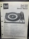 Dual 1220 1222 Turntable Service Manual Original