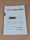 AKAI Model UC-W5/UC-A5 Service Manual D-2418