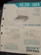 Sony PS-20 PS-20F Turntable Service Manual Original