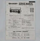 OEM Sharp Service Manual QT-12S QT-12R QT-12Y QT-12B AM/FM Radio Cassette VTG