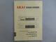 Akai CS-F110/210/12,GX-M10,GXC-735D,GX-280.Stereo Cassette Deck Service Manual.