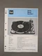 Dual 1015 F Turntable Service Manual D-1384