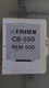 Fisher cb-550 service manual original repair book stereo remote control center
