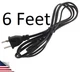 Power Cord Cable Wall Plug for Panasonic RQ-2309AV Cassette Tape Recorder Player