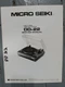 MICRO SEIKI DD-22 Turntable Service Manual