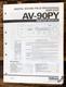 Yamaha AV-90PY Amplifier Service Manual *Original*