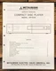 Mitsubishi DP-504 CD Player Service Manual *Original*