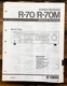 Yamaha R-70 R-70M Receiver  Service Manual *Original*