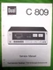 DUAL C 809  CASSETTE  SERVICE MANUAL ORIGINAL NEW NEVER USED NOT A  PHOTO COPY