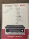 McIntosh MR65 Stereo FM Tuner Original Operating Instruction Manual