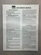 BSR C-249 Original Service Manual Free Shipping