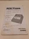 Electronic Cash Register PCR-T220s User's Manual Casio
