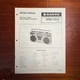 VINTAGE SANYO M9810KA PORTABLE STEREO RADIO CASSETTE RECORDER SERVICE MANUAL