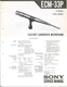 Sony Model ECM-33P Electret Condenser Microphone Service Manual
