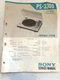 Sony PS-3300 Record Player / Turntable  Service Manual *Original*
