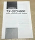 Vintage Original ONKYO TX-820/800 Tuner Amplifier Instruction Manual 10 Pgs