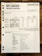 Kenwood MV-5A MV-5D Speaker Service Manual *Original*