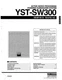 Service Manual Guide For Yamaha YST-SW300