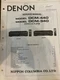 DENON DCM-440 DCM-340 DCM440 DCM340 Service Manual **ORIGINAL**