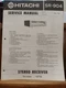 Hitachi SR-904 Receiver Service Manual Original