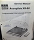 BSR XR-60 Turntable Service Manual Original