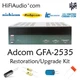 Adcom GFA-2535 restoration recap service kit fix repair filter capacitor rebuild
