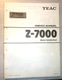 ORIGINAL TEAC Z-7000 - 80 Page Service Manual W/ Schematics - NOT A COPY
