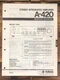 Yamaha A-420 Amplifier Service Manual *Original*