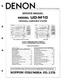 Original Denon UD-M10 Service Manual w. Fold-out Schematics and Diagrams
