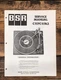 BSR C117 C117A3 Record Player / Turntable  Service Manual *Original*