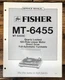 Fisher MT-6455 MT-6455C Record Player / Turntable Service Manual *Original*