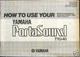 Yamaha TYU-40 Keyboard Mini Portasound Original User's Owner's Manual Booklet
