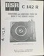 BSR C142R Turntable Service Manual Photocopy