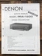 Denon PRA-1200 Preamp / Preamplifier  Service Manual *Original*