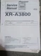 Pioneer XR-A3800 Receiver Factory Repair Service Manual *Original*