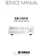 Service Manual Guide For Yamaha CA-1010