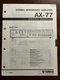 Yamaha AX-77 Stereo Integrated Amplifier Amp Service Manual Original Genuine OEM