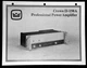 CROWN D-150A PROFESSIONAL POWER AMPLIFIER PRODUCT / SALES BROCHURE